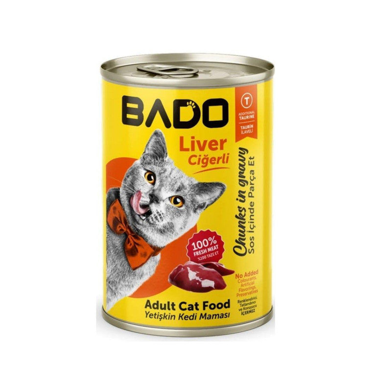 BADO WET ADULT CAT FOOD LIVER 400 GR