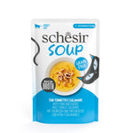Schesir- Soup Pouch for Cats, Tuna with Squid 40g