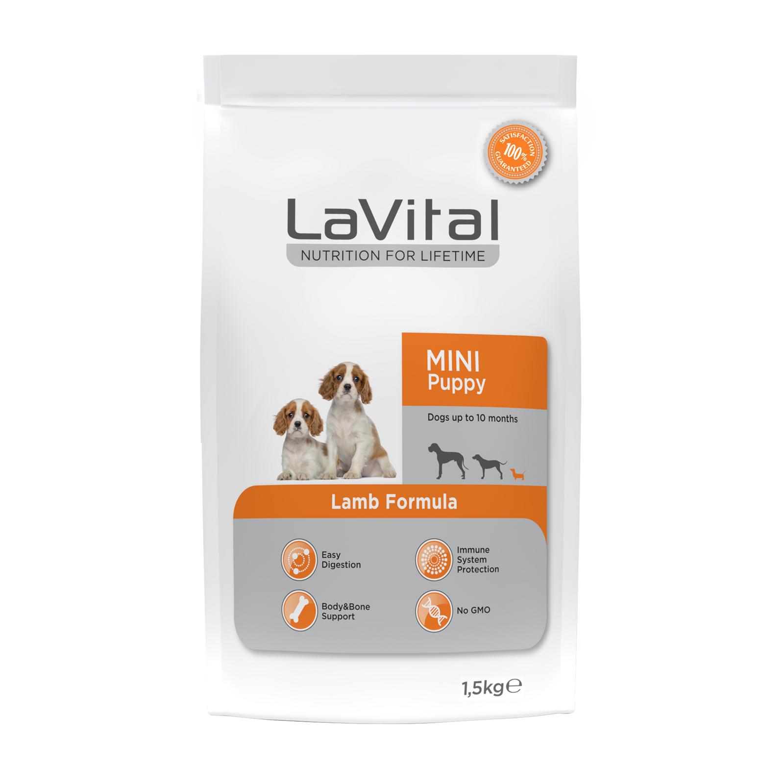 Lavital Mini Breed Puppy Dry Dog Food Lamb, 1.5Kg