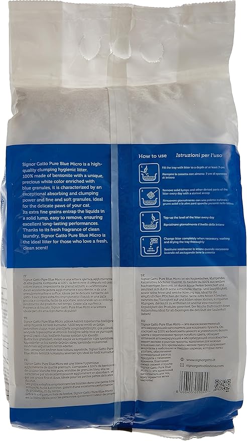 White Bentonite Signor Gatto Pure Micro (Fresh-fragrance) 5 L