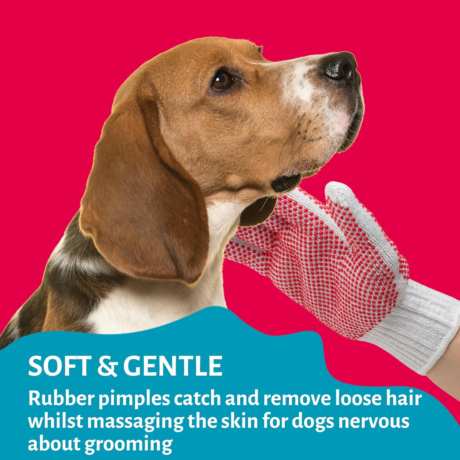 Cotton Grooming Glove for All Coats