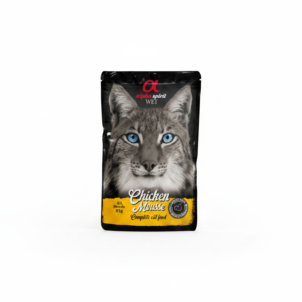 Alpha Spirit Chicken Mousse for Cats, 85 g