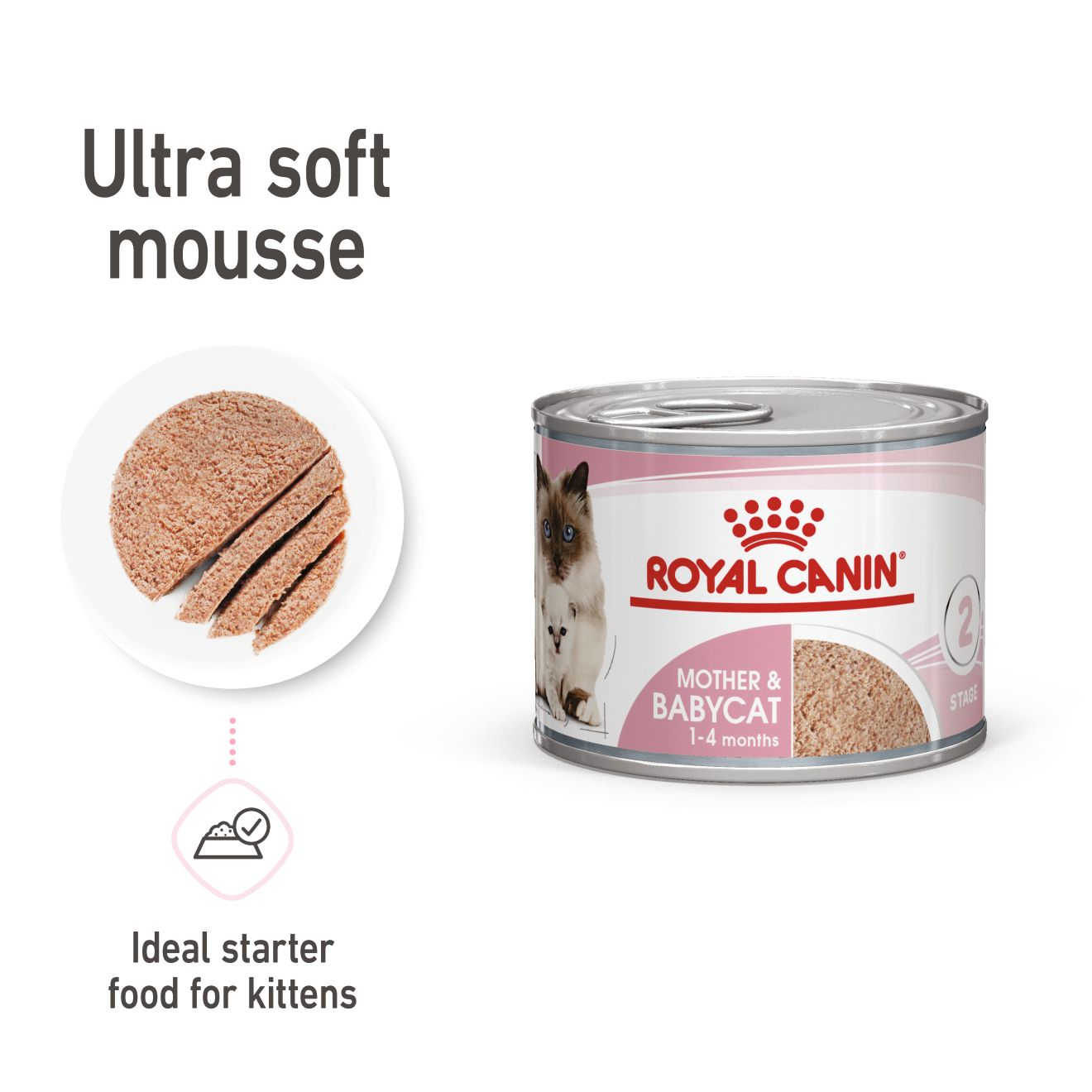 Royal Canin Feline Health Nutrition Mother & Babycat Mousse (Wet Food - Cans) - Royal - Kuwait
