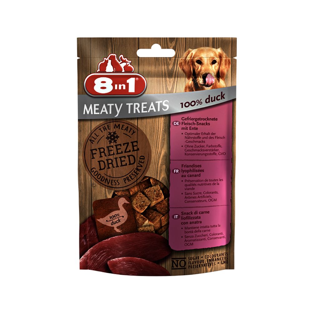 8in1 Meaty Treats Freeze Dried Duck 50 g