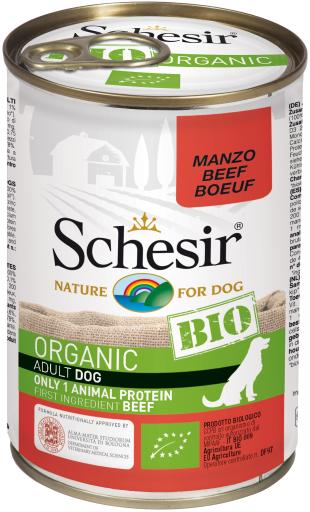 Schesir Organic Beef Wet Dog Food ,400g - Schesir - Kuwait