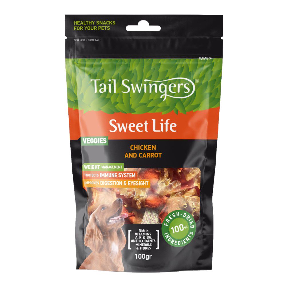 Tailswingers CARROT with CHICKEN 100gr - Tailswingers - Kuwait