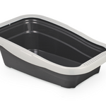 Nella Cat Litter Tray with Frame Grey 58 x 37.5 x 18 cm