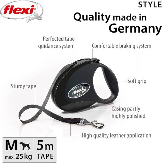 Style Tape Black, Medium, 5 m