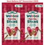 Webbox Festive Cat Tasty Sticks with Turkey and Cranberry – 6 Sticks, 30g