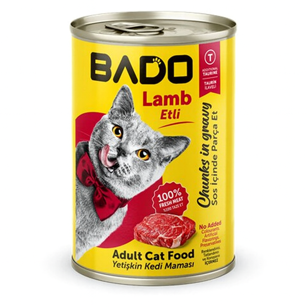 BADO WET ADULT CAT FOOD BEEF 400GR