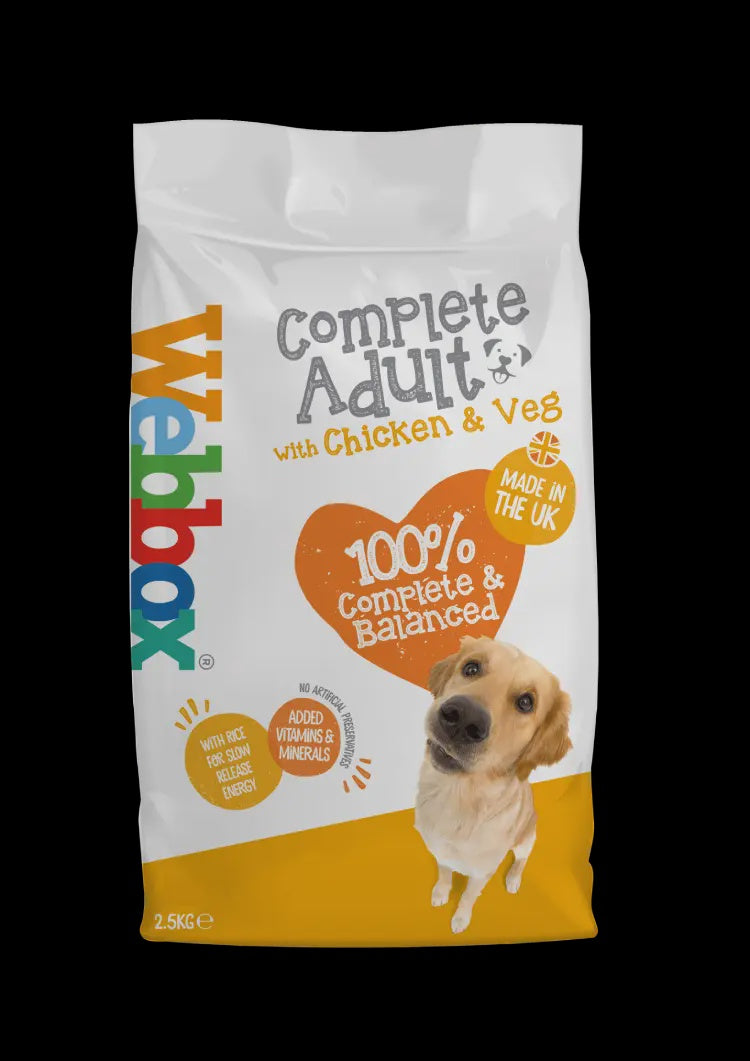 Webbox Dog Food Complete Chicken & Veg Dry 2.5 kg