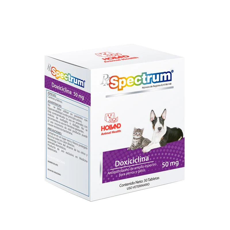 RX Spectrum® Doxiciclina 50mg 30 Tablets
