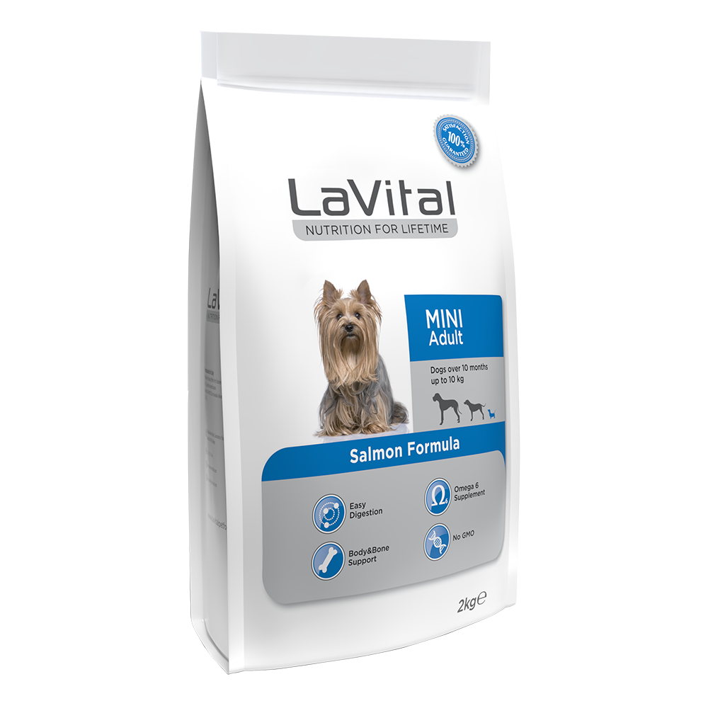 Lavital Mini Breed Adult Dry Dog Food Salmon Formula, 1.5Kg