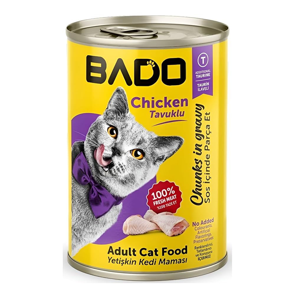 BADO WET ADULT CAT FOOD CHICKEN 400GR
