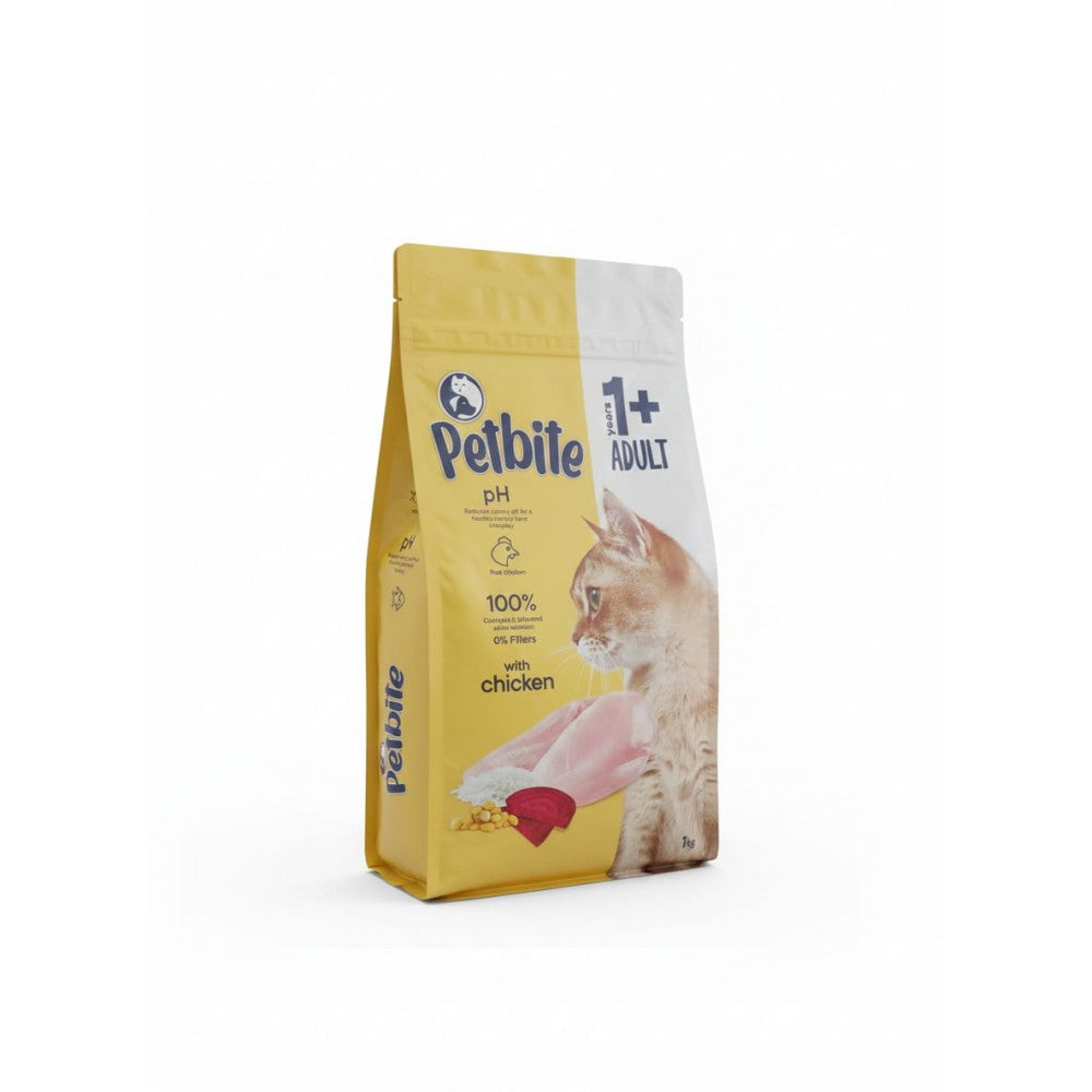 Petbite Adult Cat Food with Chicken – 1kg