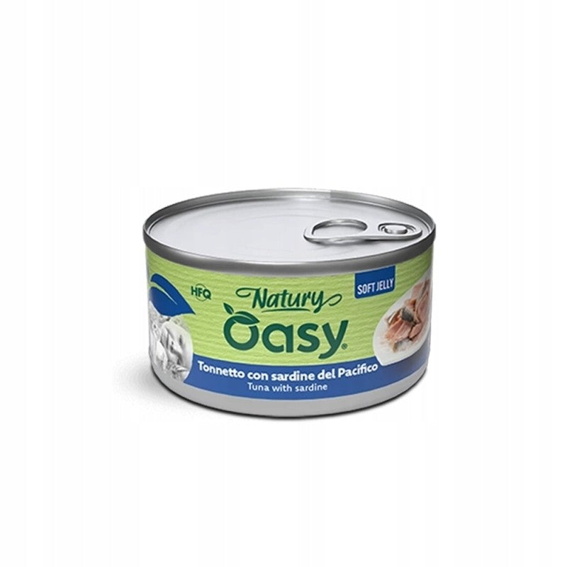 Oasy Natury Tuna with Sardine Soft in Jelly Cat Wet Food 150 gm