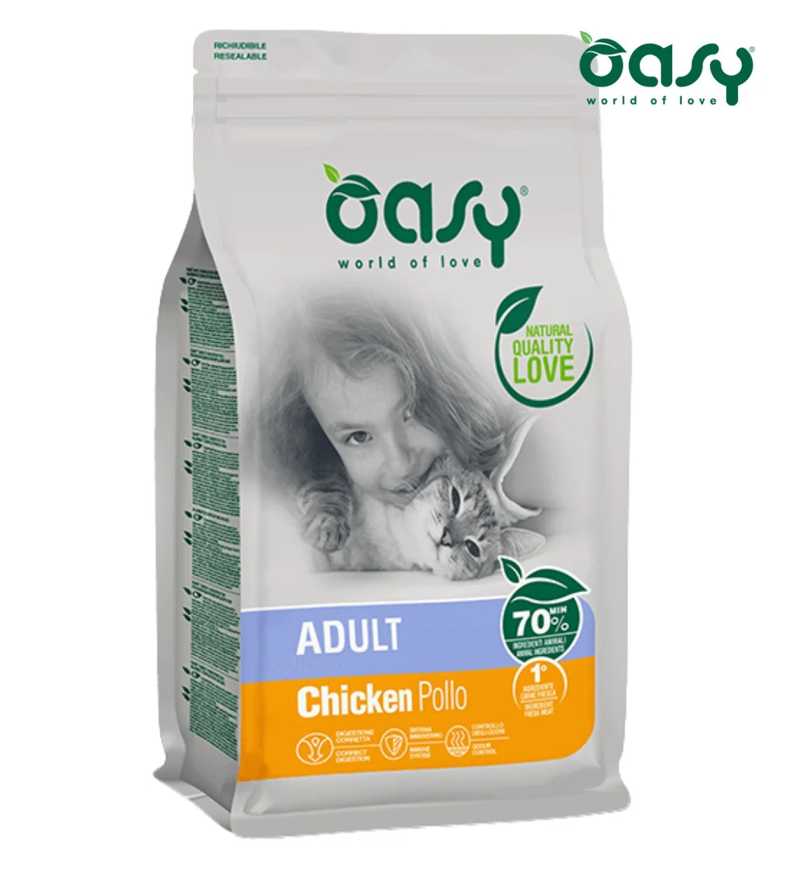 Oasy Dry Cat Adult Chicken, 7.5Kg