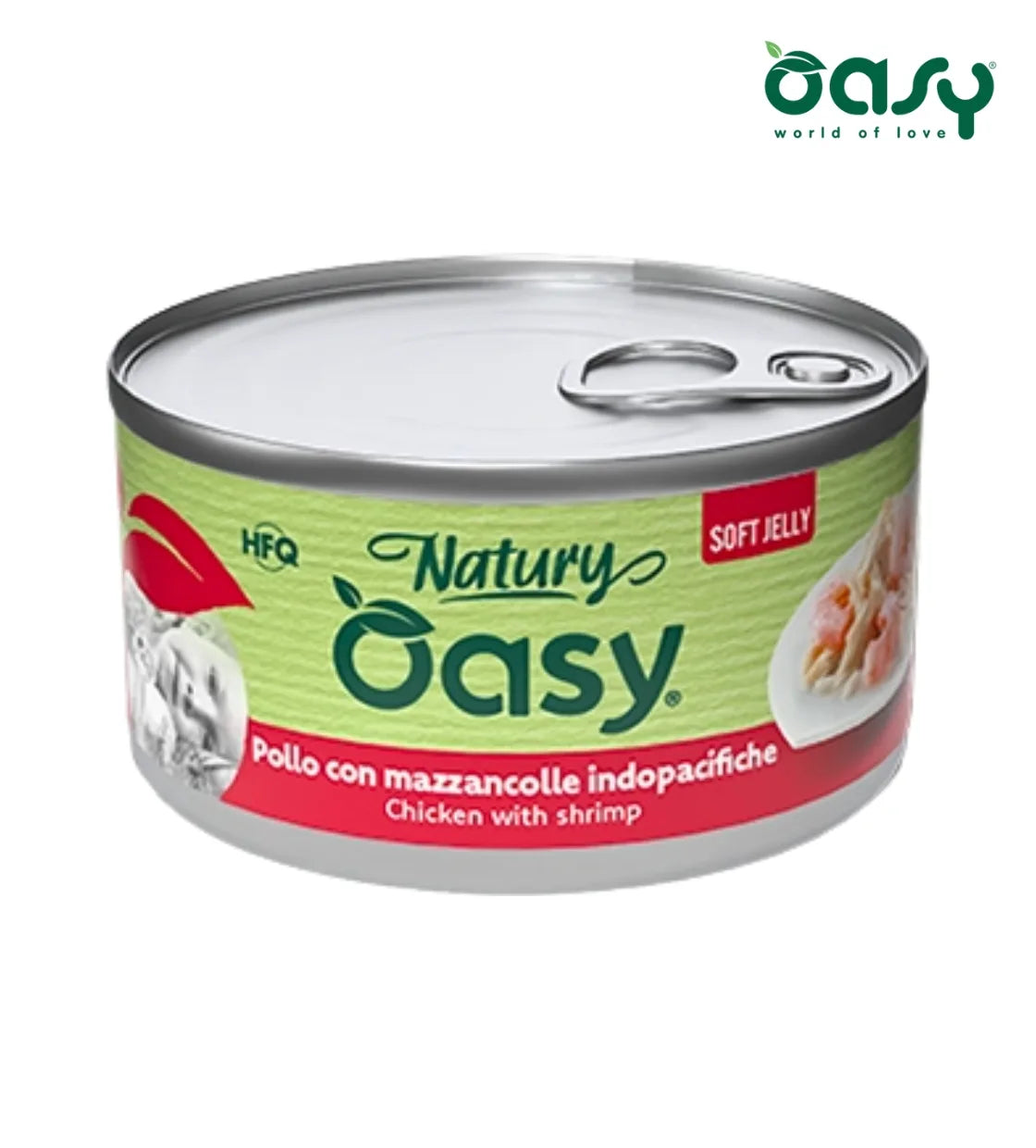 Oasy Natury Chicken with Shrimp Soft in Jelly Cat Wet Food 85 gm