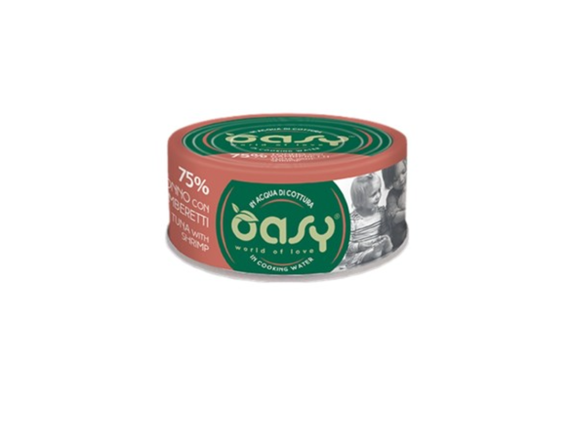 Oasy More Love Wet Cat Tuna With Shrimp Can, 70g