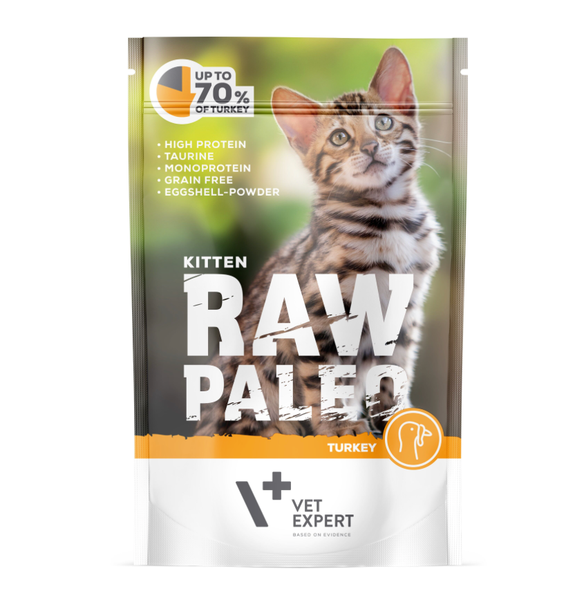 Raw Paleo Turkey Kitten 100g Cat Wet Food