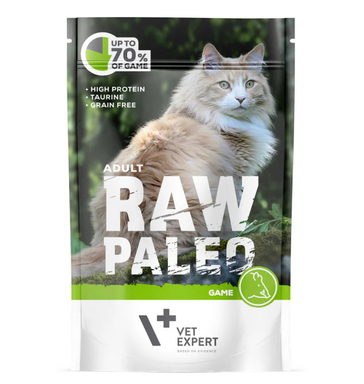 Vet Expert Raw Paleo with Wild Game for Adult Wet Cat Food 100g