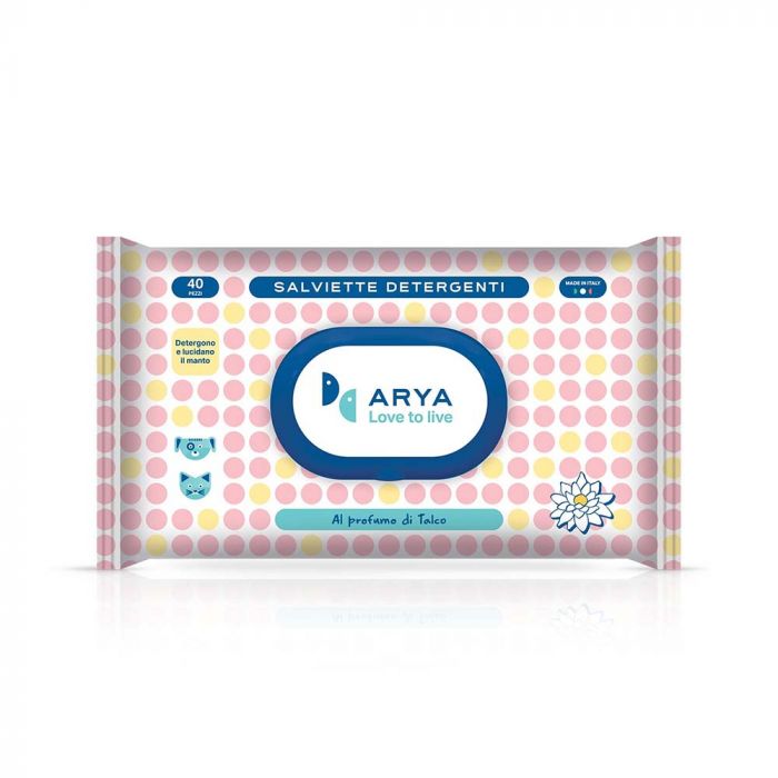 Arya Wet Wipes Talc Scent - 40 Wipes