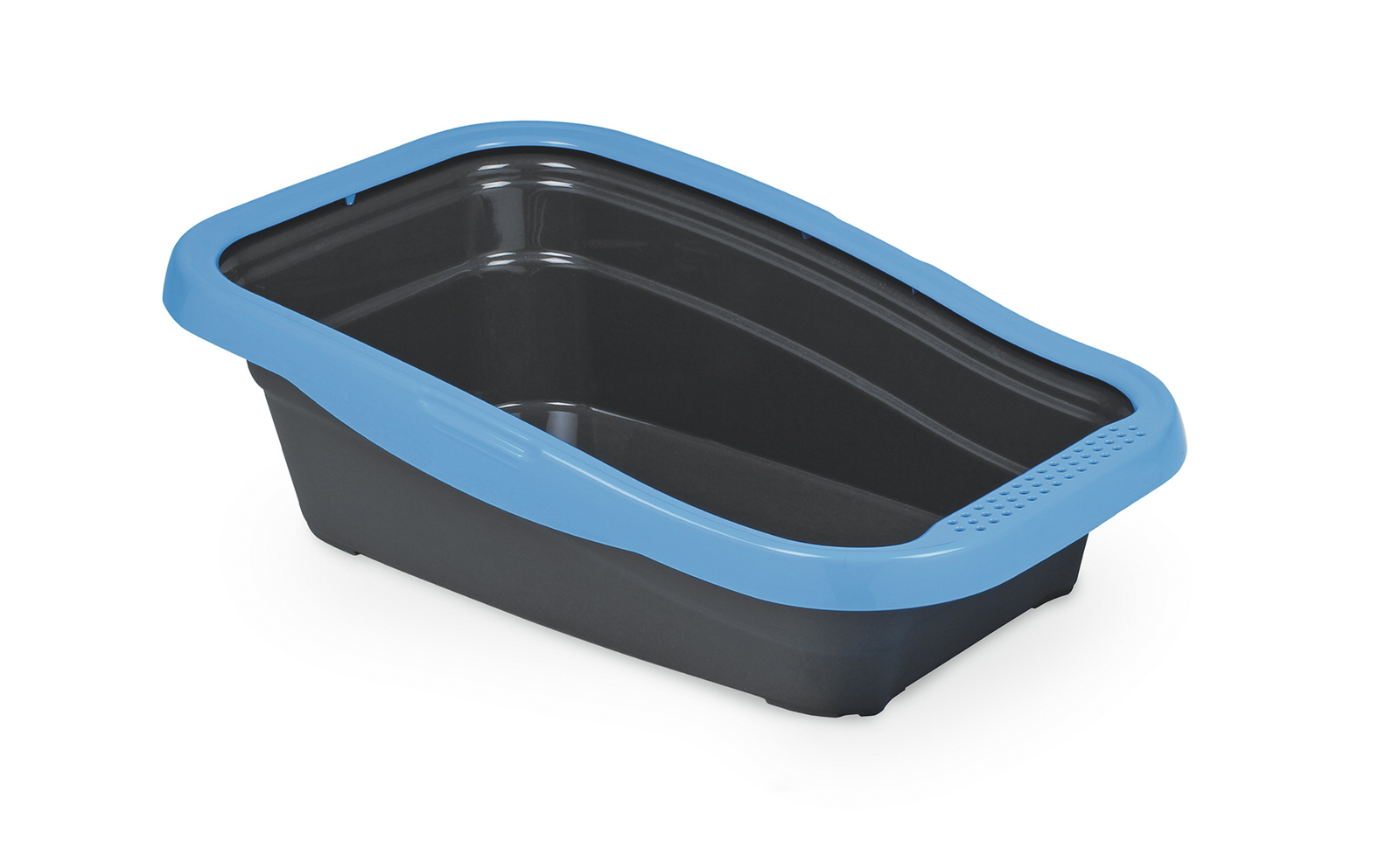 Nella Cat Litter Tray with Frame Blue 58 x 37.5 x 18 cm
