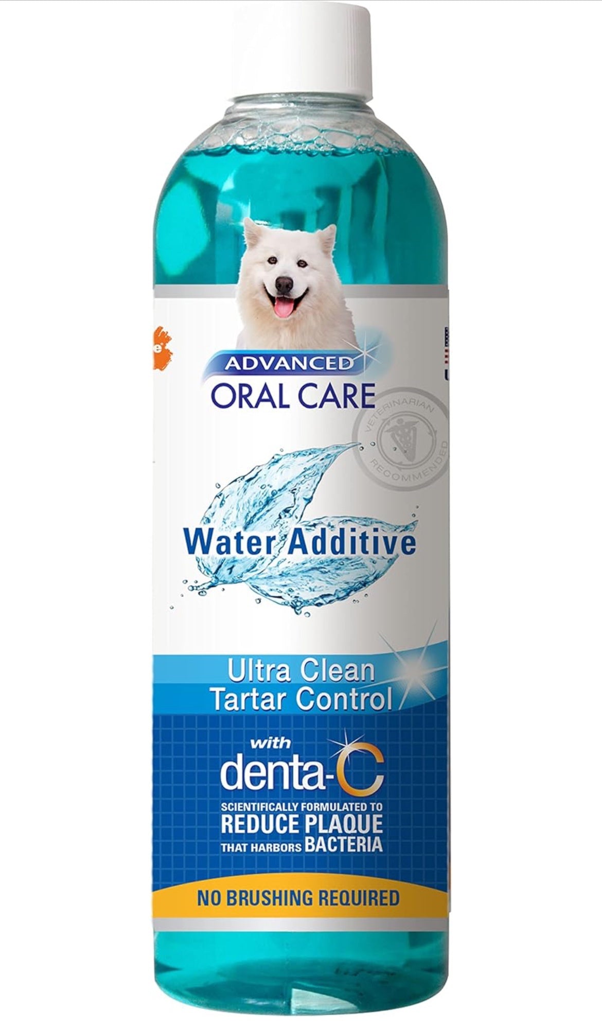 Nylabone Advanced Oral Care Pet Dental Water Additive, Liquid Tartar Remover & Breath Freshener for Dogs, Dog Teeth-Cleaning, Original Flavor, 16 oz.