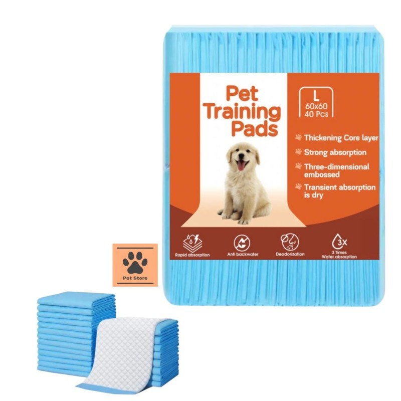 Pet Training Pads Large 60cmx60cm- 40 pcs