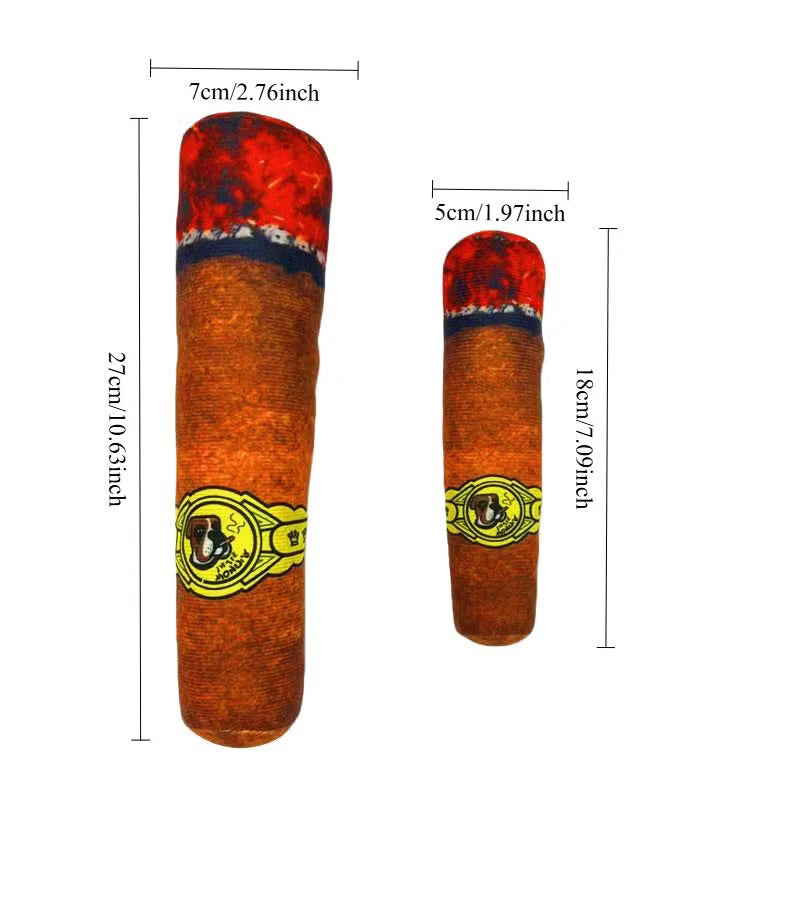 Durable Chew Resistant Cigar Dog Chew Bone Toy Large
