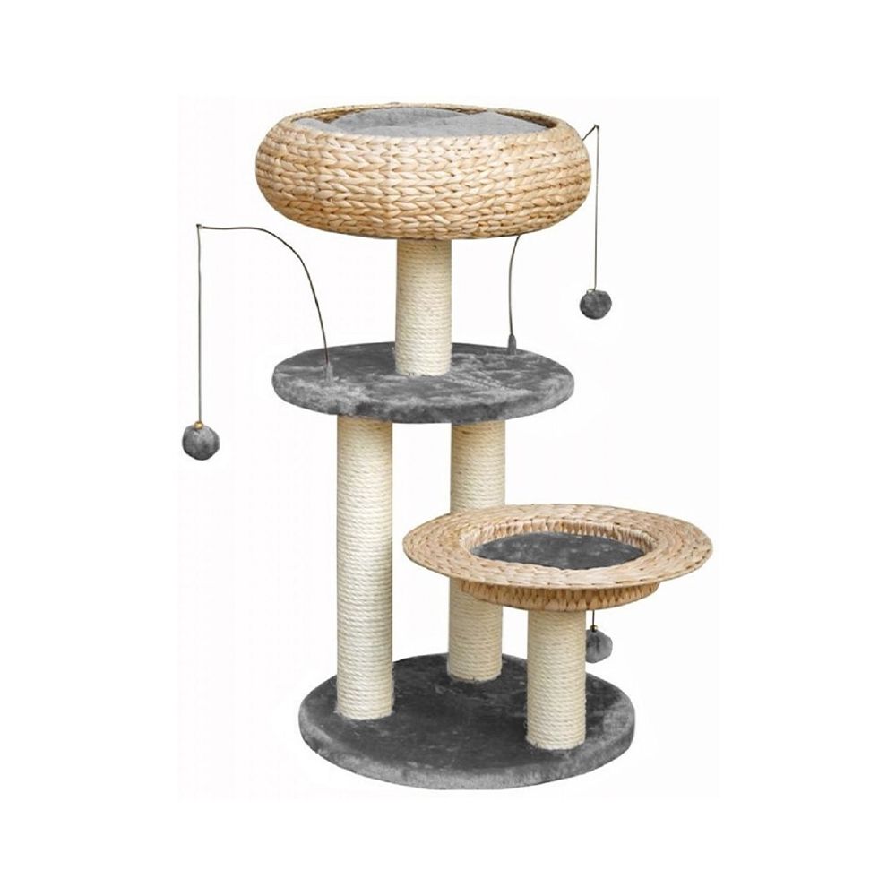 Fauna Lorenz Cat Play Tower, Grey, 45L x 45W x 76H cm