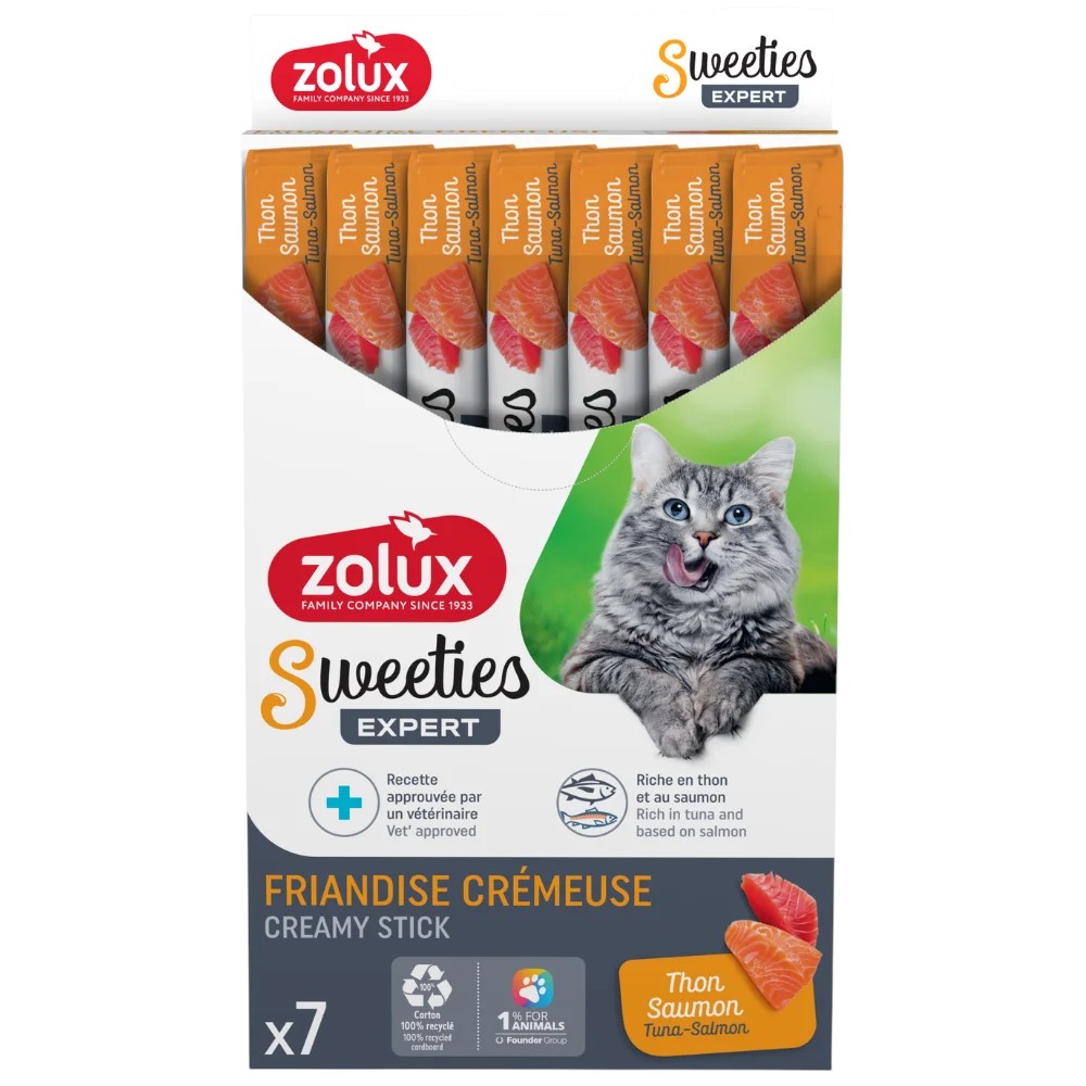Sweeties Creamy Stick for Cats, Tuna Salmon, 7 pcs/box