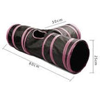 Triple Way Foldable Cat Tunnel Toy