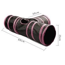 Triple Way Foldable Cat Tunnel Toy