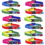 Cat Collar With Bell - Rainbow Print