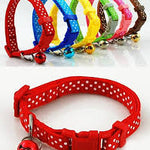 Cat Collar With Bell - Polka Dots Print