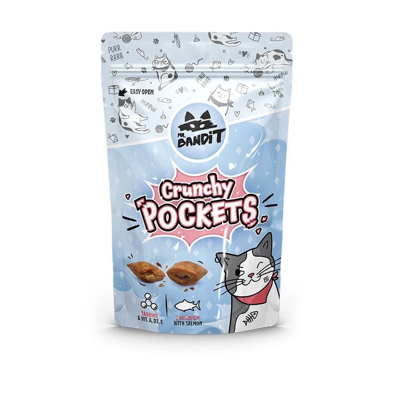 Mr Bandit - Cat - Crunchy Pockets 40g - with salmon – Healthy Paws