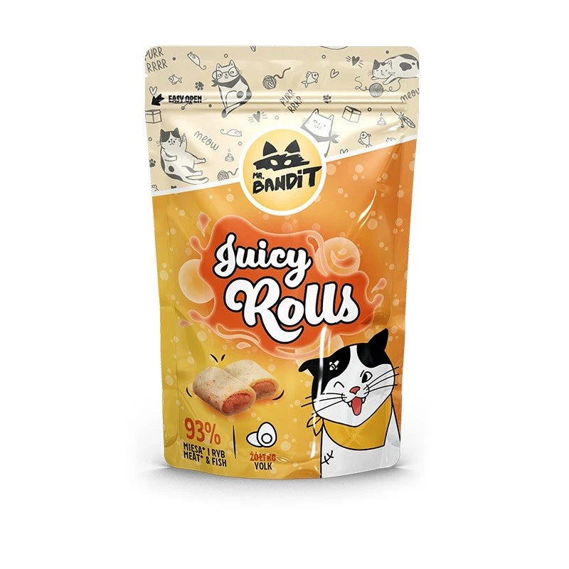 Mr Bandit - Cat Treat Juicy Rolls 40g - with egg yolk