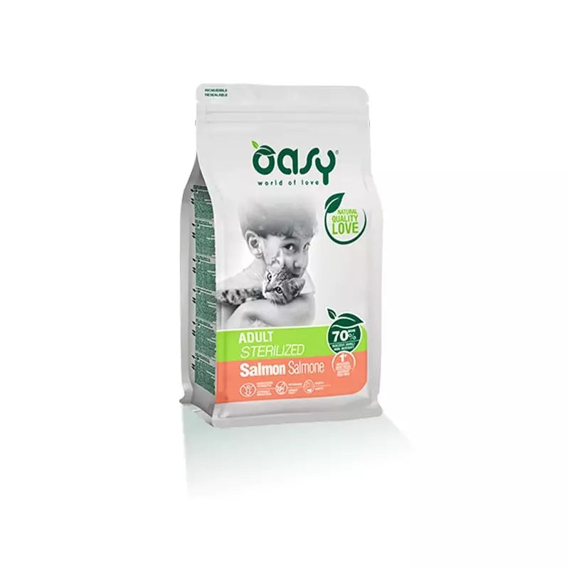 Oasy Adult  Sterilized Cat Salmon 1.5kg