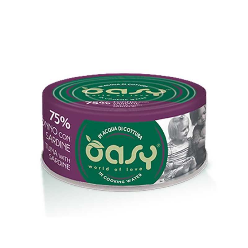 OASY More Love Tuna with Sardines in Cooking Water 70 gr