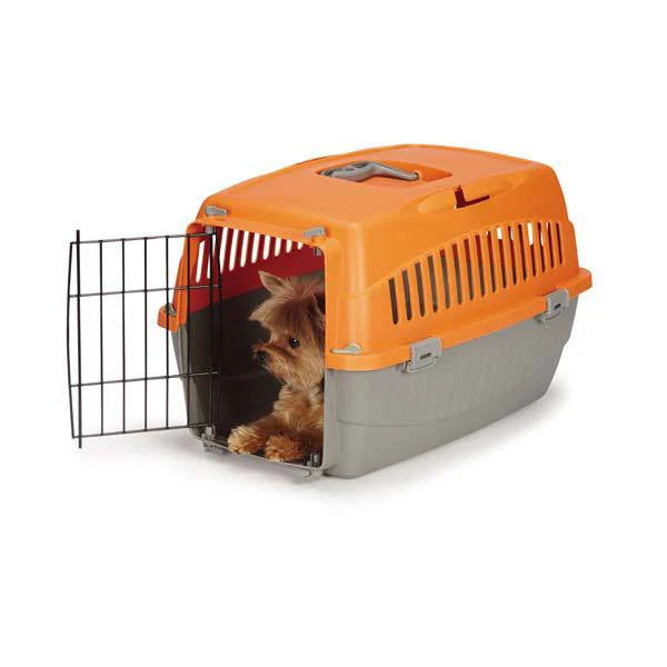 Pawise Travel Kennel Orange, 48L x 33W x 28H cm