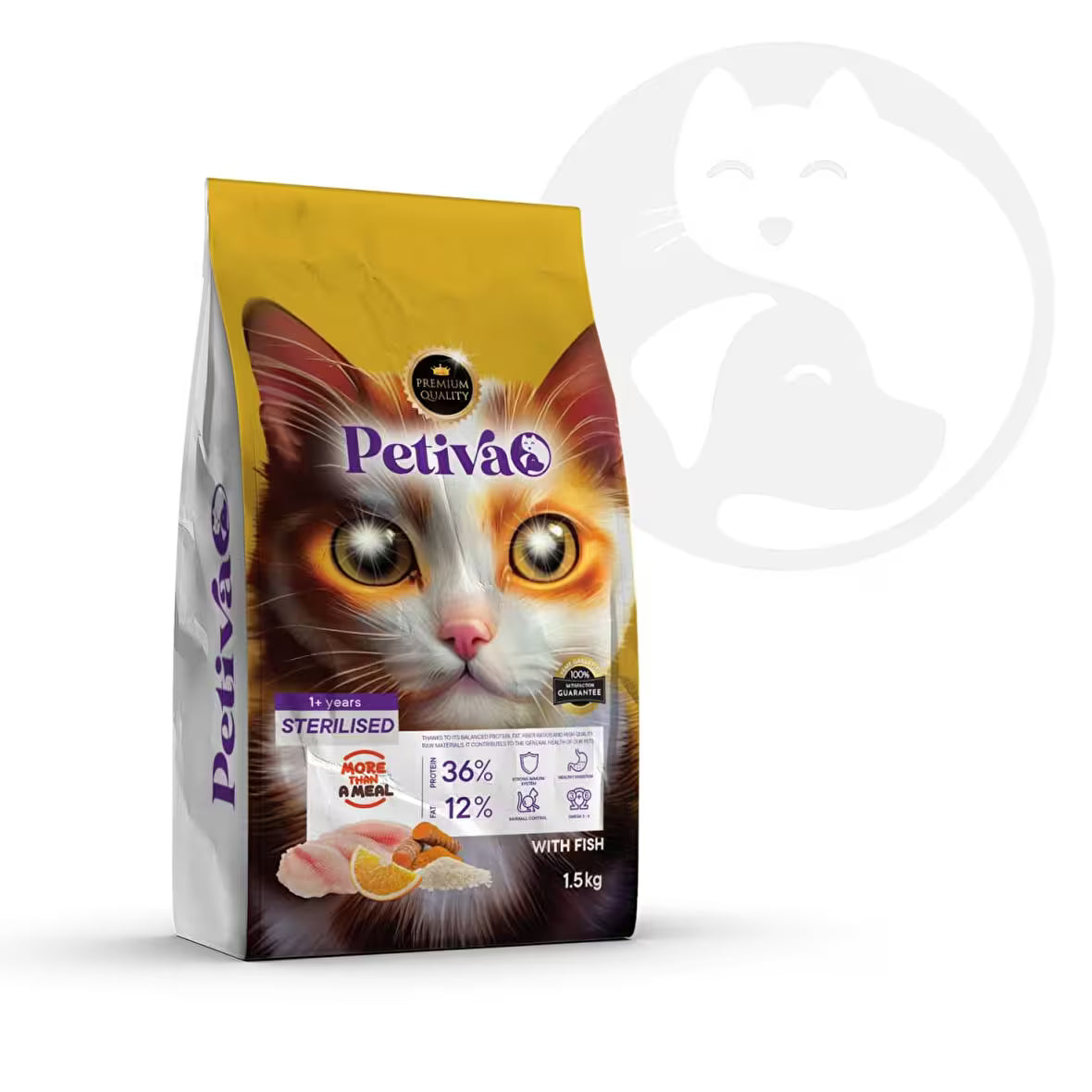 Petiva Fish Flavored Sterilized Cat Food 1.5 kg