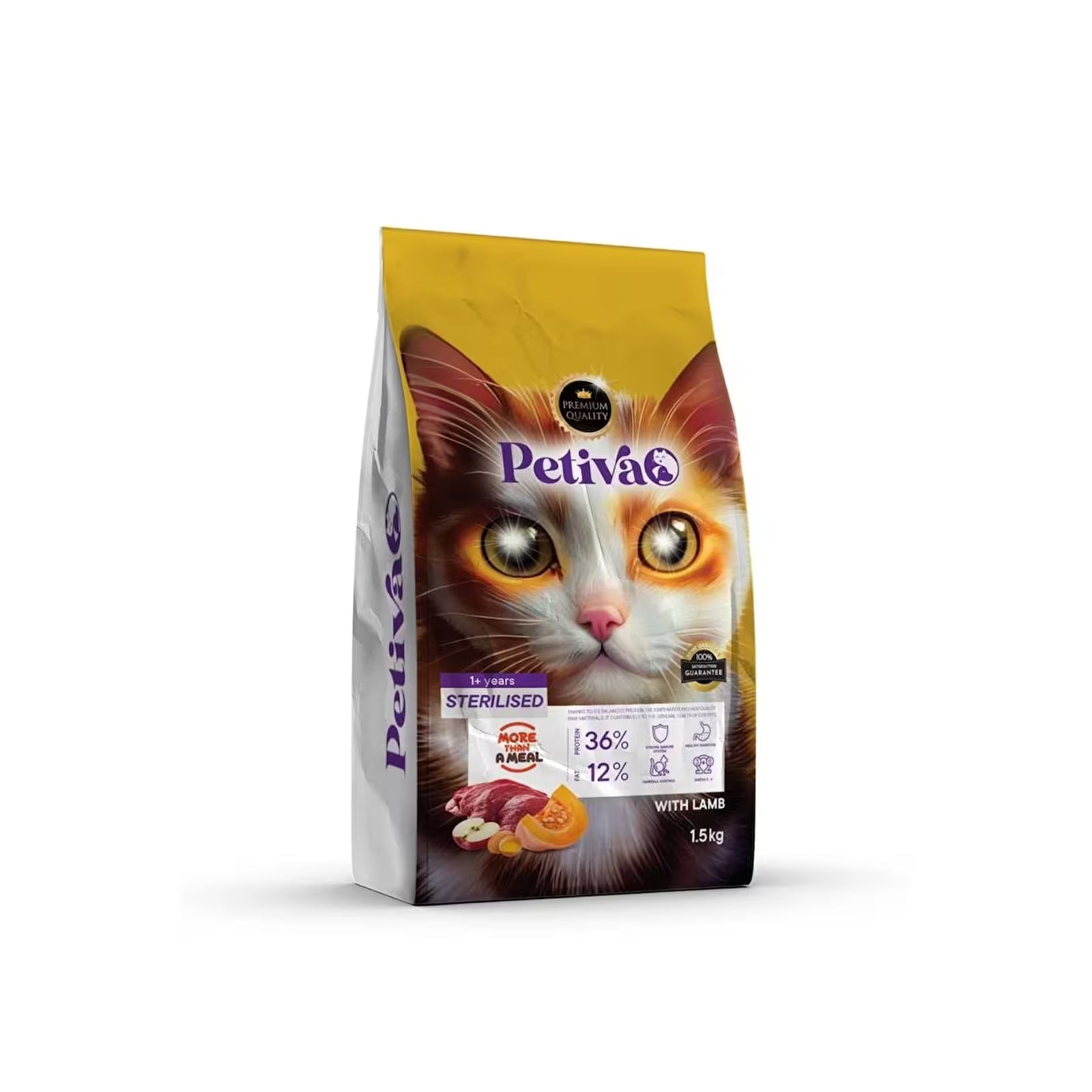Petiva Sterilized Lamb Cat Food 1.5 kg