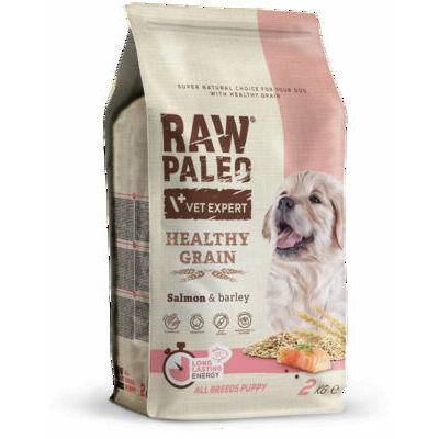 Raw Paleo Dog Puppy Healthy Grain Salmon & Barley 2 kg