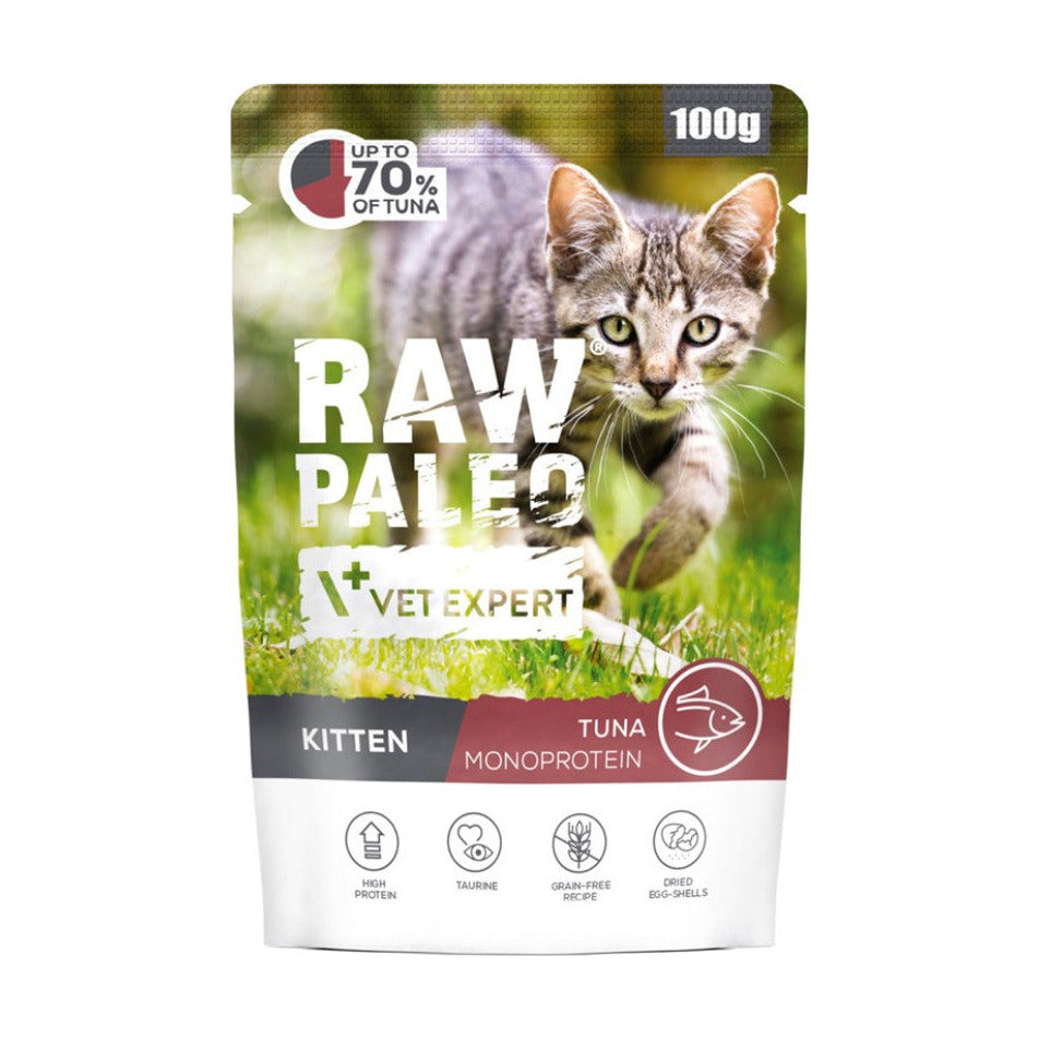 Raw Paleo طعام رطب بالتونة للقطط الصغيرة 100 غ