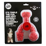 TastyBone Nylon Trio Bone Toy for Small Dogs, Beef Flavor