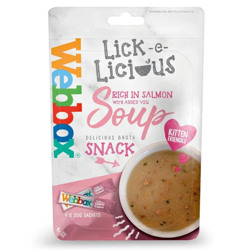 Webbox - Cat Treat - Lick-e-Licious Salmon 80g (4 pcs)
