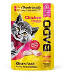 BADO WET KITTEN CAT FOOD CHUNKS WITH CHICKEN 85 GR