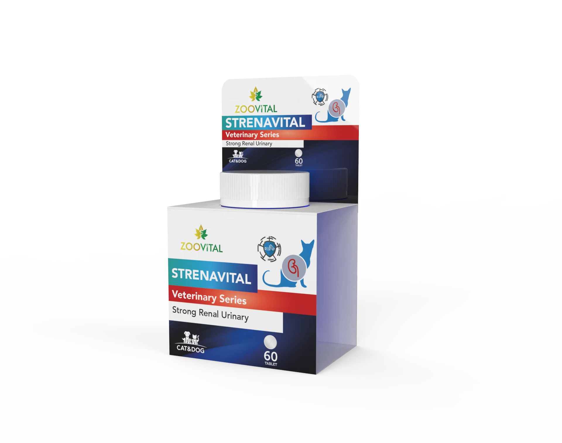 Zoovital Strenavital Strong Renal Urinary Cat & Dog, 60 Tab.