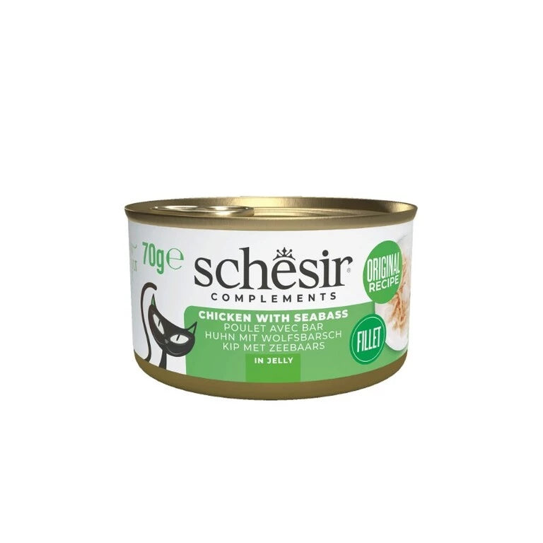 Schesir- Chicken with Seabass in Jelly 70g